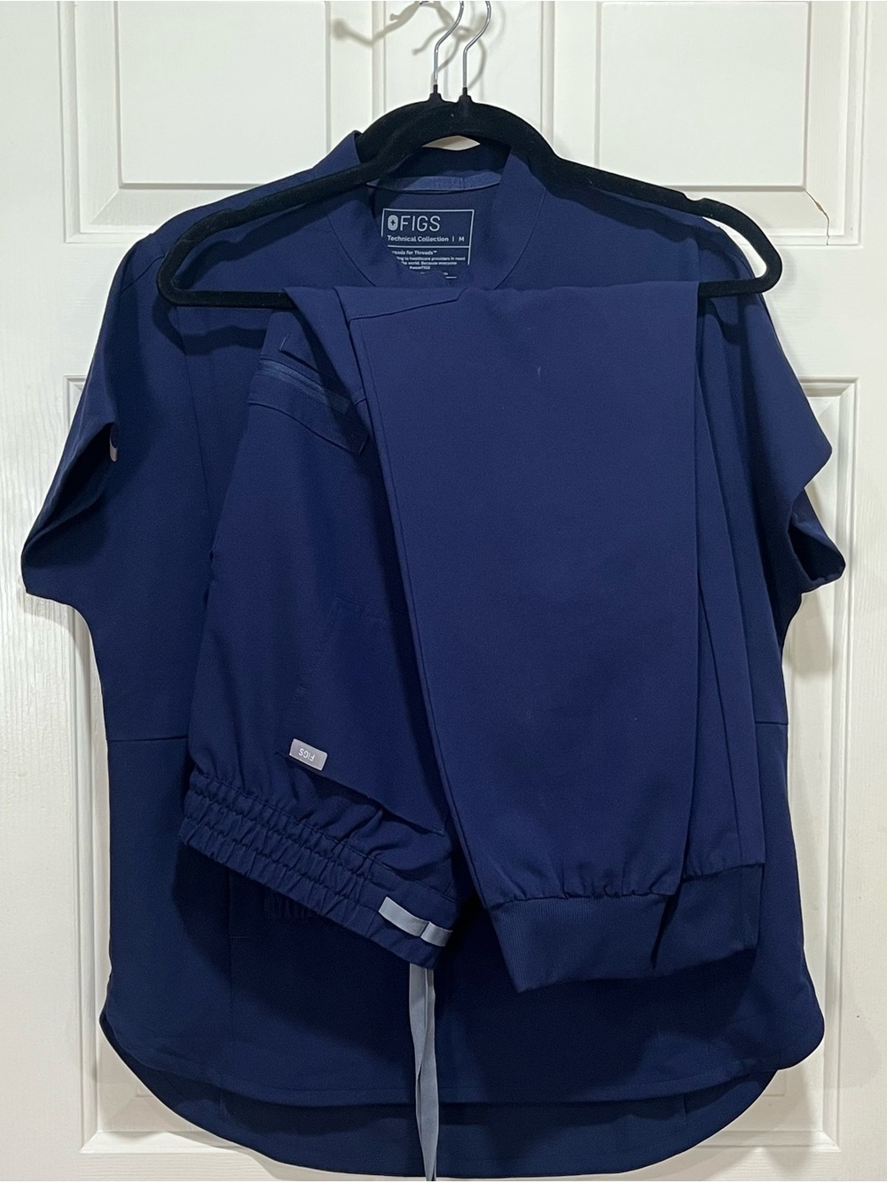 Figs Womens Set in Navy Blue- Medium Size